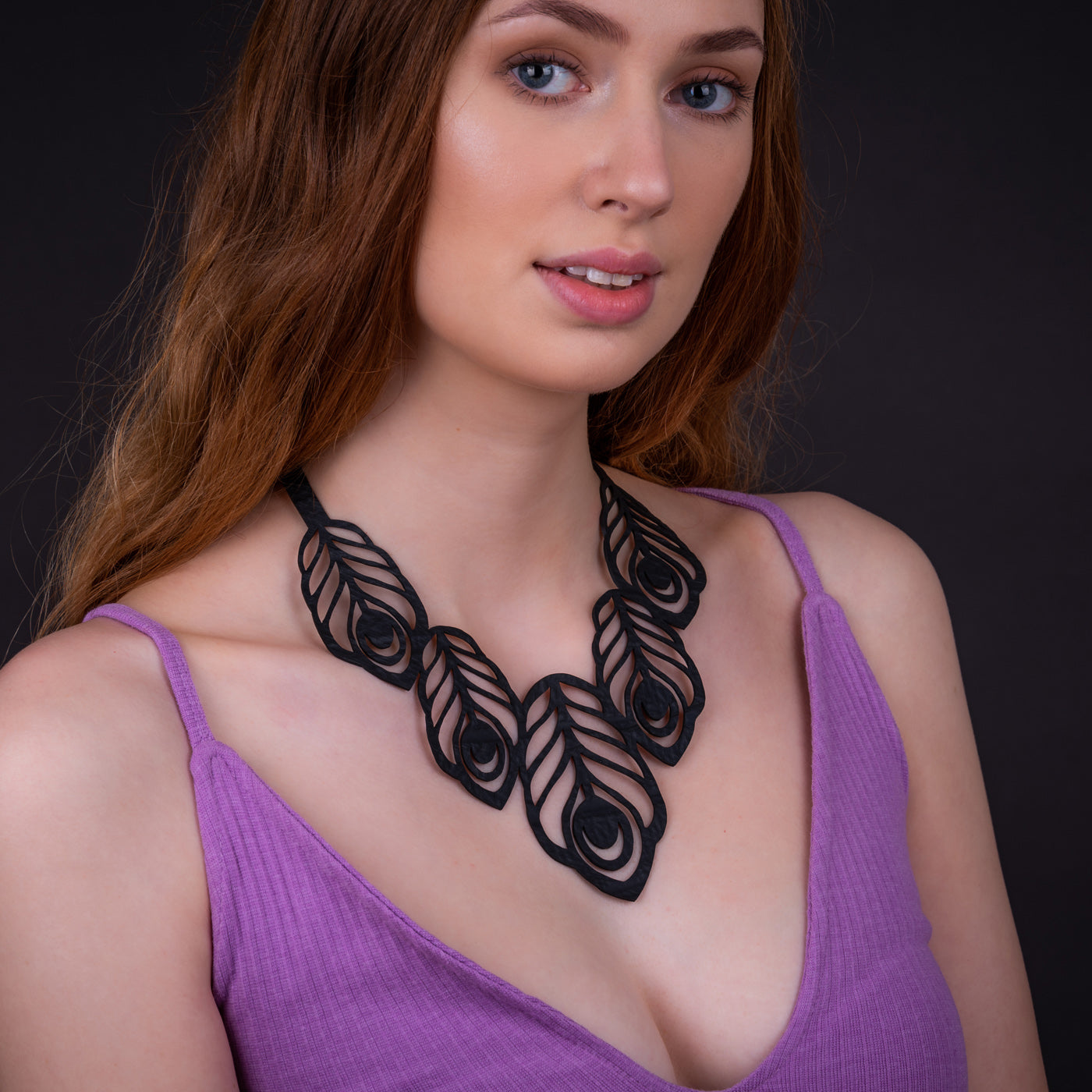 Peacock Feather Necklace