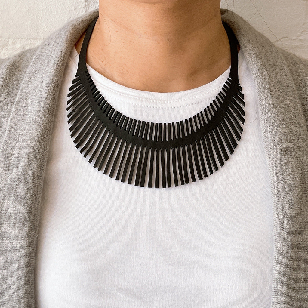 Fishbone Inner Tube Necklace