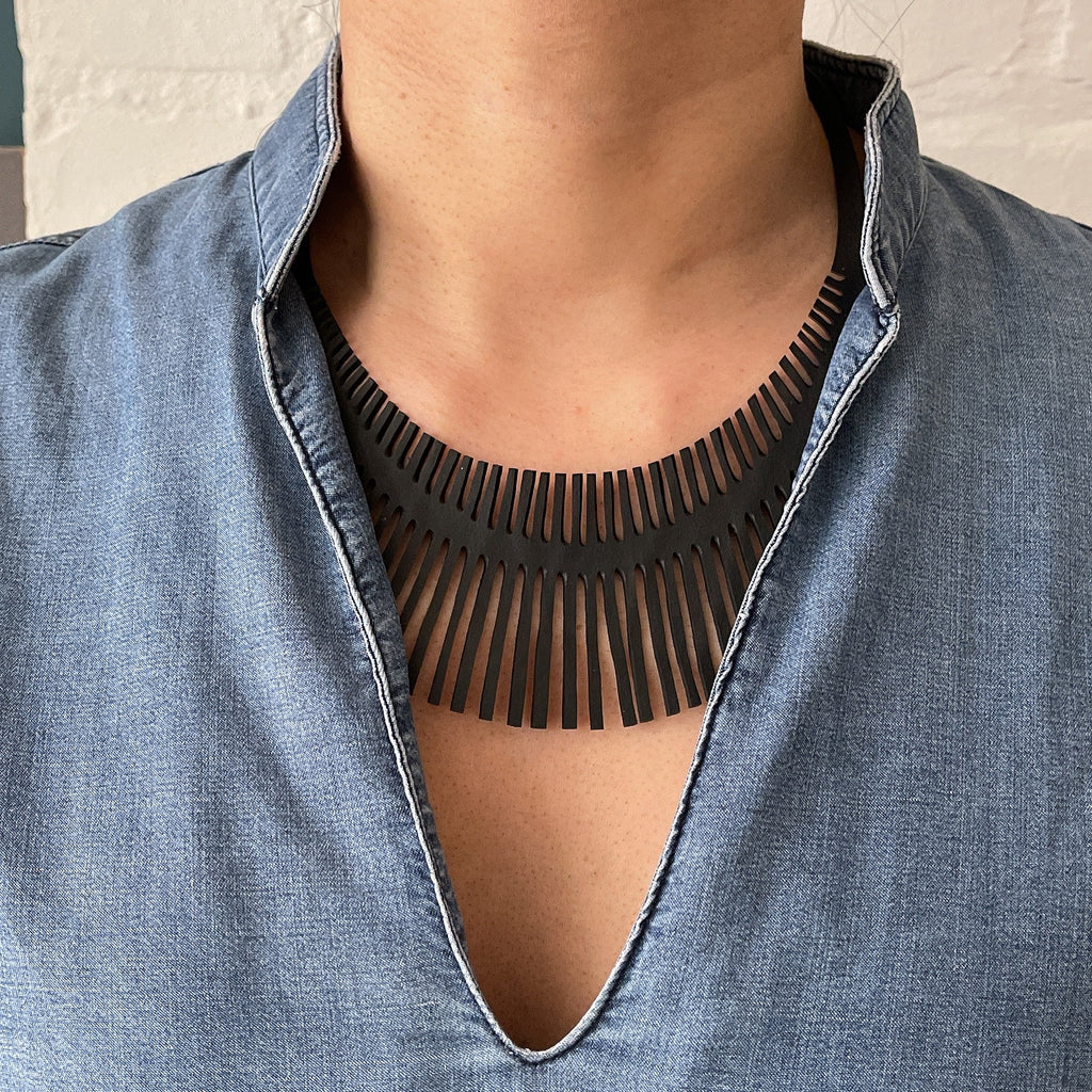 Fishbone Inner Tube Necklace