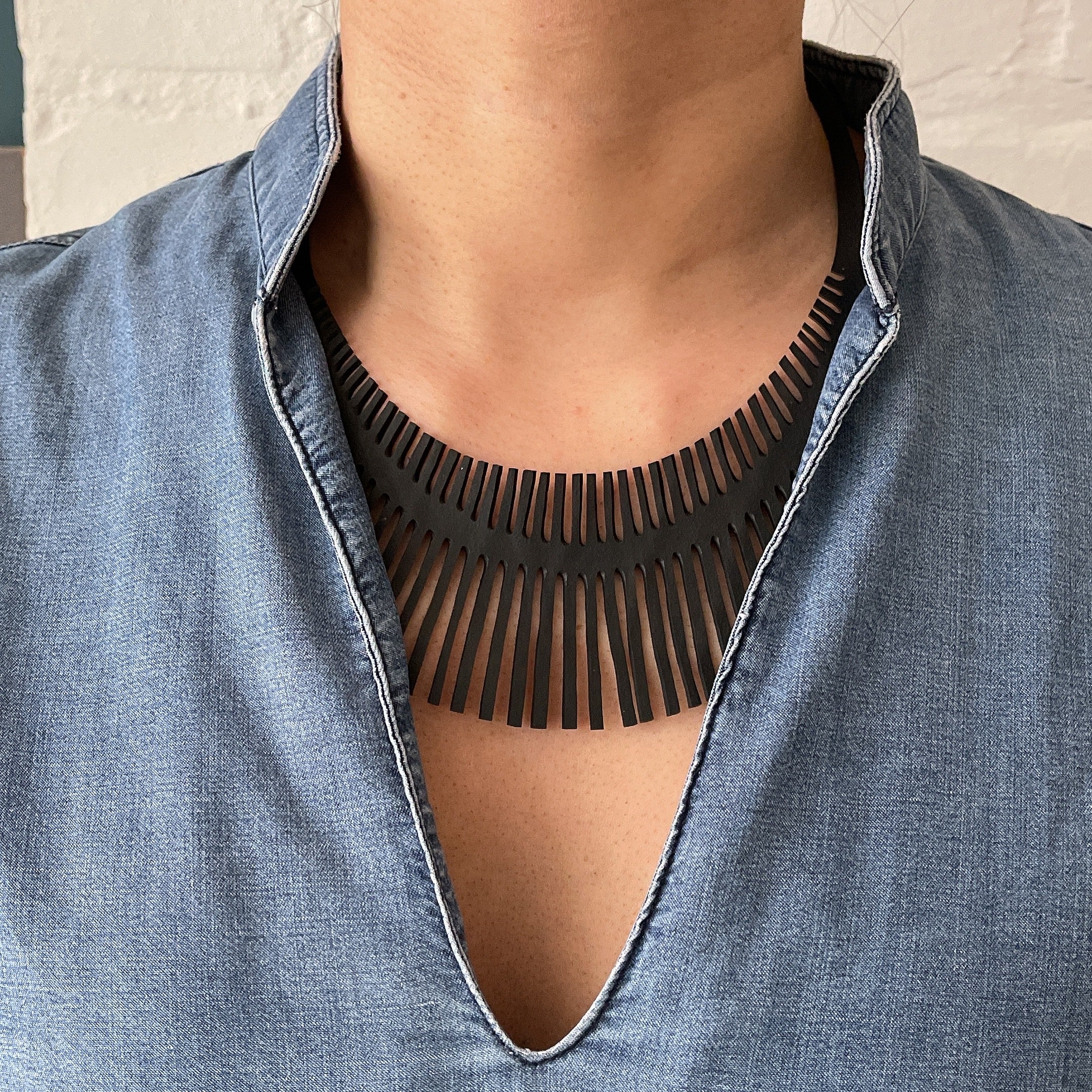 Fishbone Inner Tube Necklace
